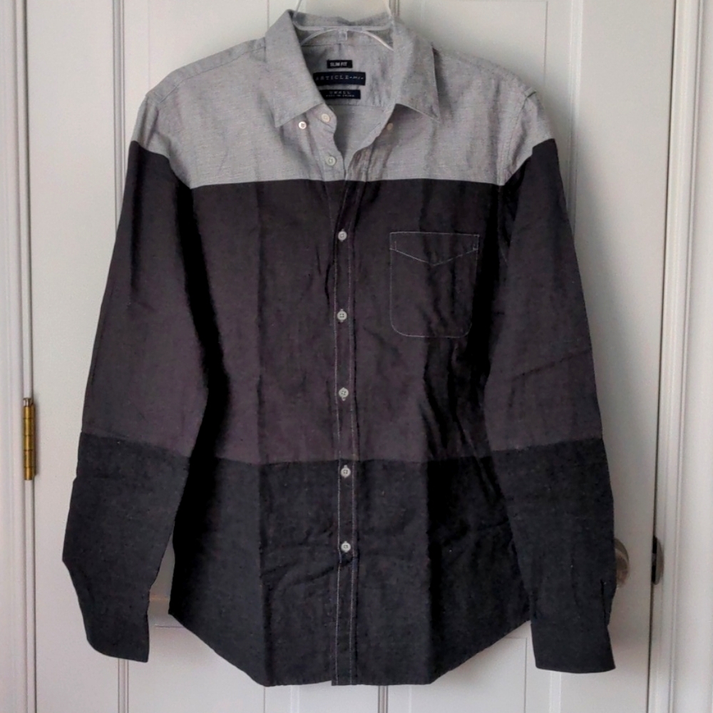 Tri-tone Button Up